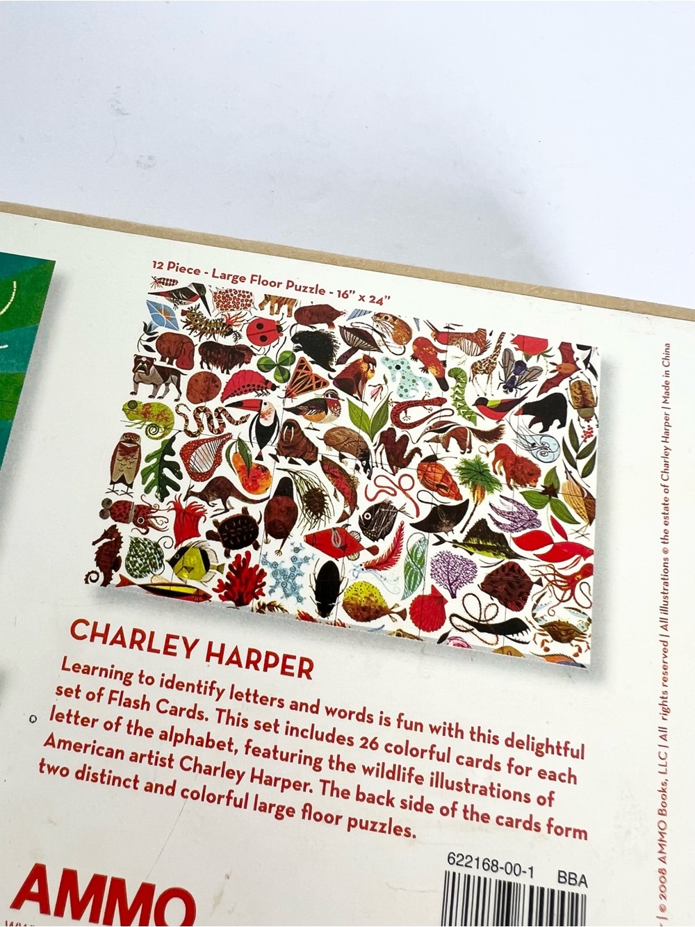 Charley Harper Flash Cards L Is For Ladybug Alphabet plus 2 Large Puzzles A4 - Picture 4 of 6